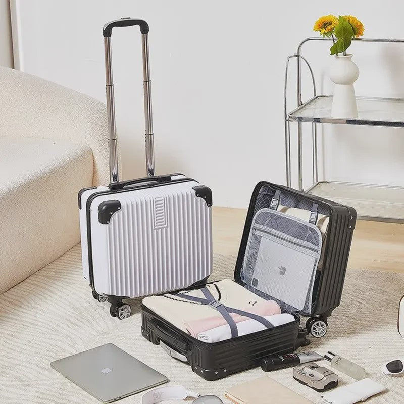 18-inch Trolley Koffer met Bekerhouder - Stijlvol en Praktisch Reisbagage