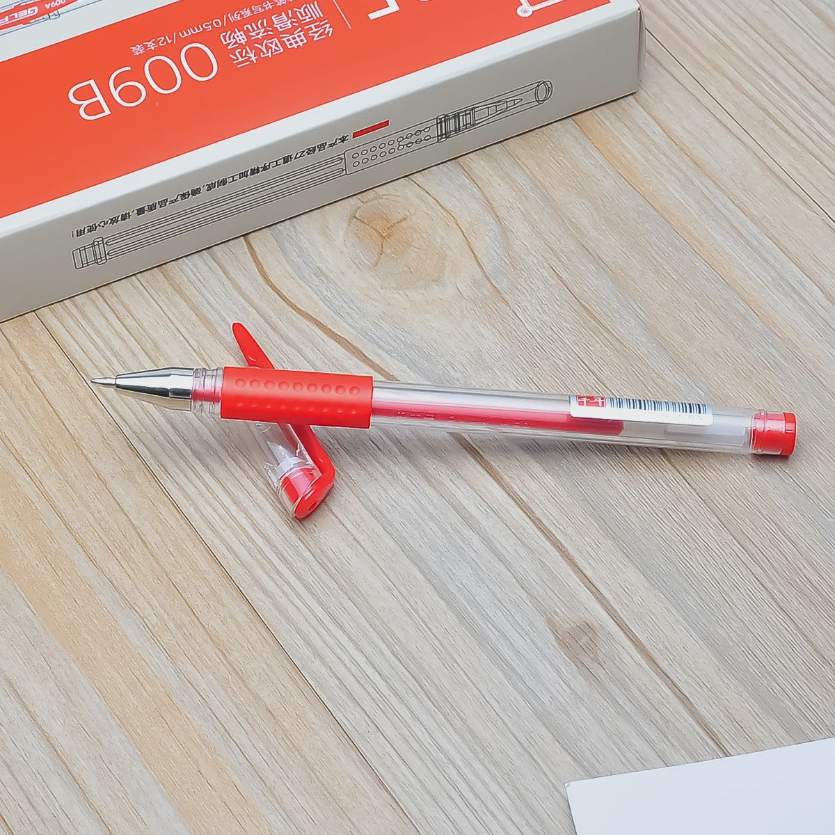 Set Gel Pen 0.5mm Rood - 4, 8 of 12 Stuks - Vloeiend Schrijven voor Kantoor en School