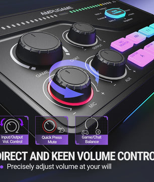 FIFINE SC8 Audio Mixer: RGB, Voice Changer & EQ voor Gaming, Streaming & Podcasts