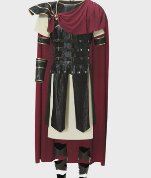 Romeinse Gladiator Kostuum voor Mannen - Middeleeuwse Ridder Verkleedkostuum voor Carnaval & Halloween