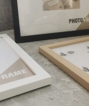 Set van 3 Houten Vierkante Fotolijsten - Wanddecoratie & Desktop - 20x20cm & 30x30cm