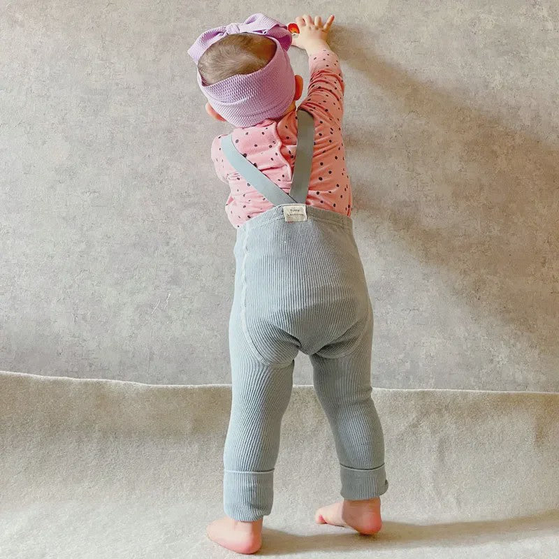 Baby Leggings met Bretels - Hoge Taille & Elastisch - Lente Kleding voor Jongens en Meisjes (1-2 Jaar)