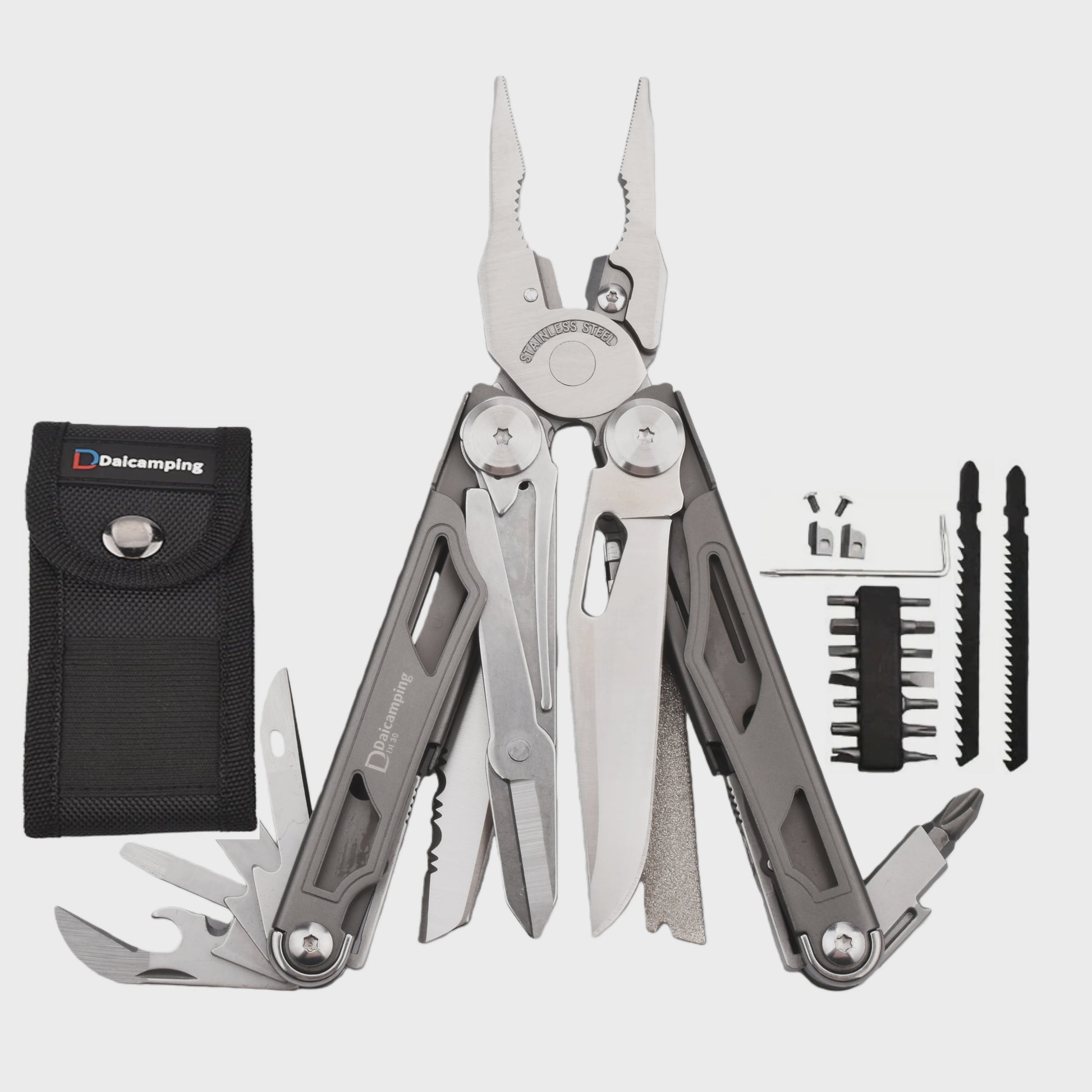 Daicamping DL30 Multifunctioneel Multitool Zakmes met Tang - EDC Handgereedschap