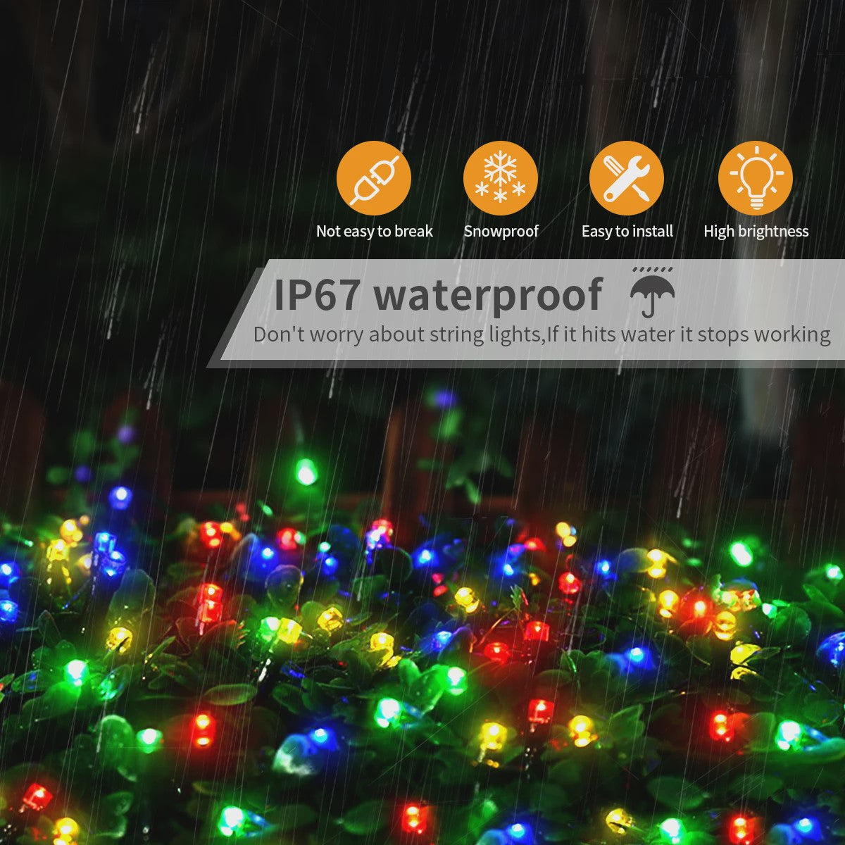 Waterdichte LED Slinger Verlichting - Warm Wit, RGB & Nieuwjaar Decoratie