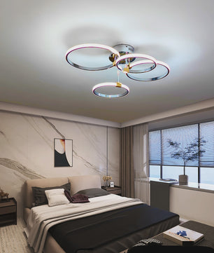 Moderne LED Plafondlamp Kroonluchter - Dimbaar, Goud/Chroom/Zwart