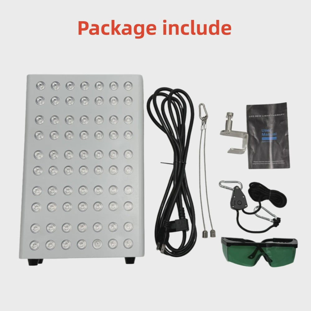 Professioneel Rood & Near Infrared LED Therapie Paneel - 630nm/660nm/850nm Dual Chip