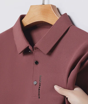 Heren Poloshirt Korte Mouw - Ademend, Comfortabel & Elastisch - Casual Zakelijke Stijl