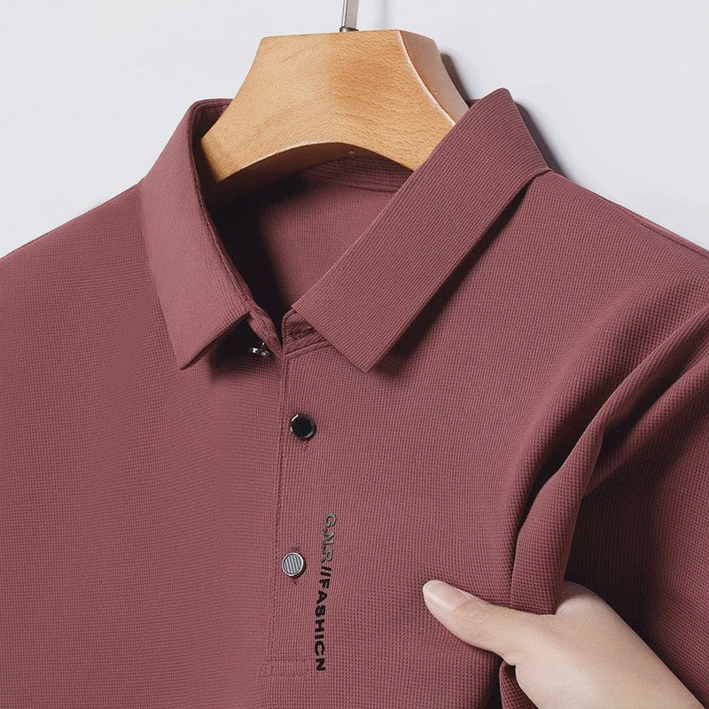 Heren Poloshirt Korte Mouw - Ademend, Comfortabel & Elastisch - Casual Zakelijke Stijl