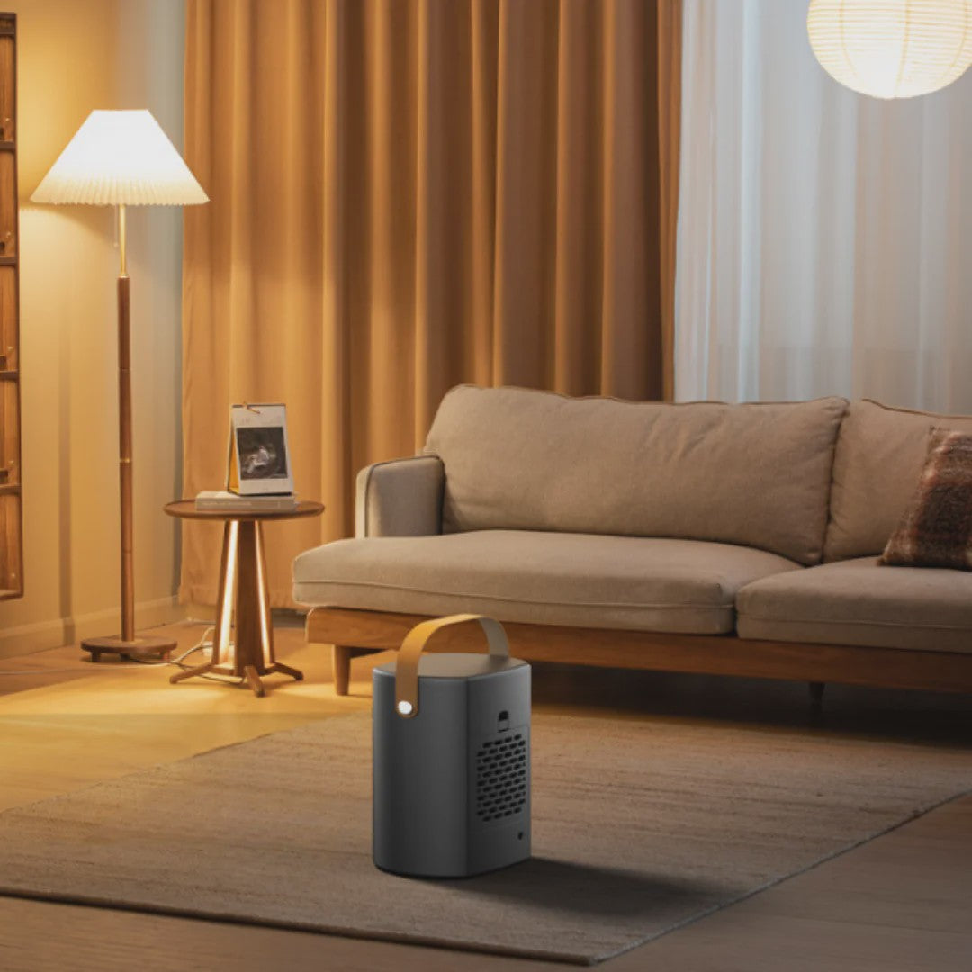 Compacte Keramische Kachel met Thermostaat - Stille Mini Verwarming voor Thuis & Kantoor