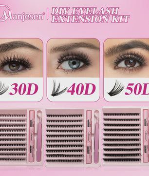 DIY Wimperextensie Kit: Clusters, Bond, Seal & Tweezer voor Professionele Look