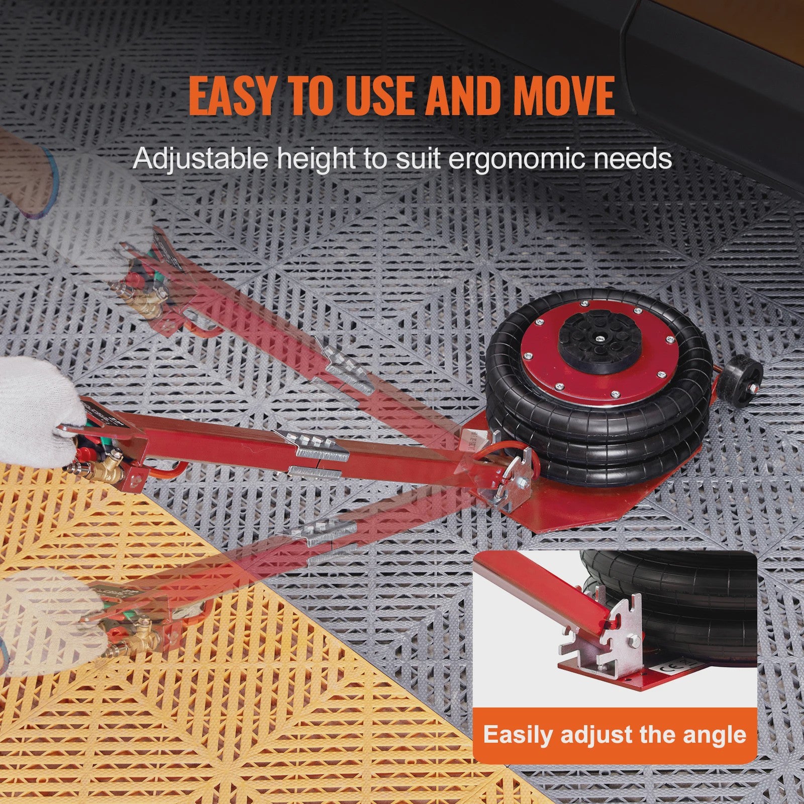 Pneumatische Krik 3 Ton / 5 Ton - Dubbele Balg Air Jack voor Snel en Veilig Hefwerk