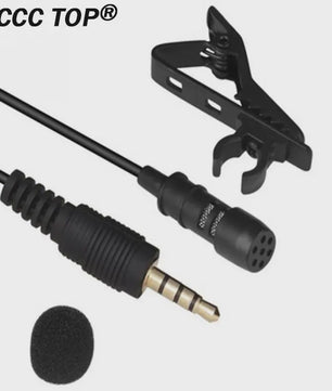 Externe Lavalier Microfoon met 3.5mm Jack voor Auto Radio, DVD-spelers en meer