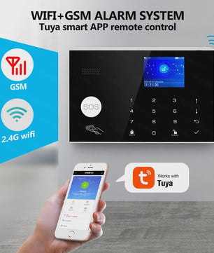 KERUI WIFI GSM Alarm Systeem met Tuya Smart App - Slimme Beveiliging voor Thuis