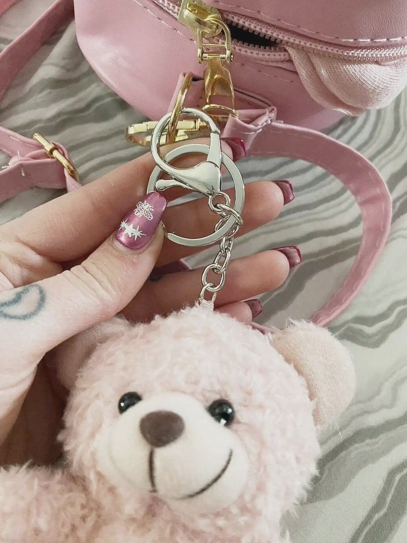 Schattige Pluche Beren Sleutelhanger - Knuffelbeestje voor Tas en Sleutels
