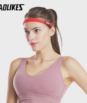 AOLIKES Elastische Zweetband Hoofdband - Zacht Siliconen voor Sport & Fitness