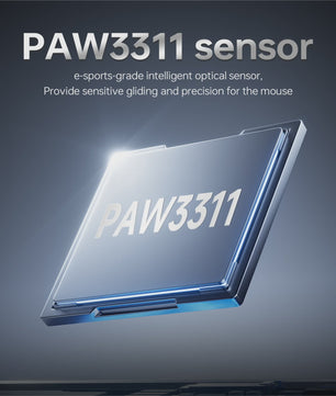 AJAZZ AJ199 Gaming Muis - 24000DPI, PAW3311 Sensor, Carbon Fiber, 3 Modi (2.4G/BT/Bedraad)