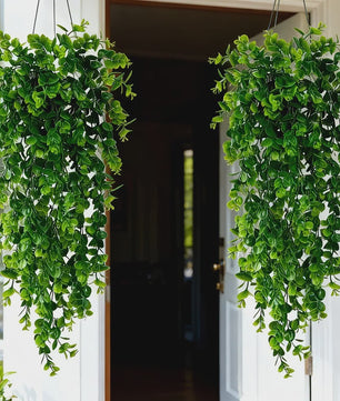 Set van 4 Kunstplanten Eucalyptus - Hangplanten met UV-bestendigheid voor Buiten & Binnen Decoratie