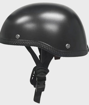 Universele Zwarte Motorhelm Half Helm ABS - Comfortabel en Wasbaar