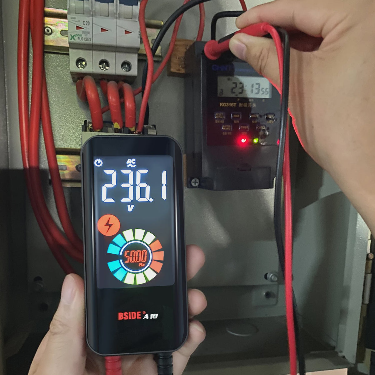 BSIDE A10 Digitale Multimeter - True RMS, NCV, Capaciteit & Frequentie Tester