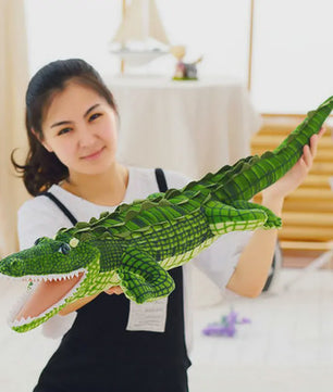 Reusachtige Pluche Krokodil Knuffel - 105-195cm - Levensechte Alligator Speelgoed & Kussen