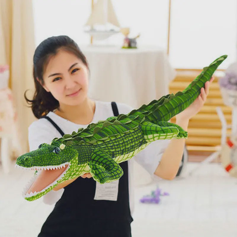 Reusachtige Pluche Krokodil Knuffel - 105-195cm - Levensechte Alligator Speelgoed & Kussen