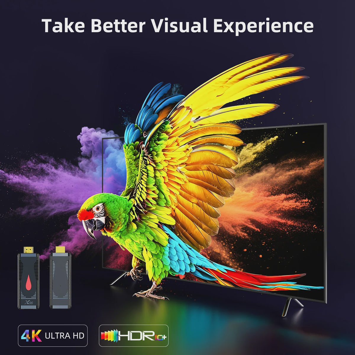 X96 S400 Mini Android 10 TV Box: 4K HDR Streaming & IPTV met Quad Core Processor