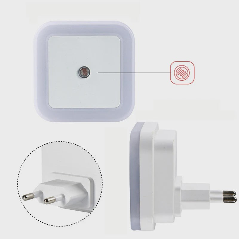 Draadloos LED Nachtlampje met Sensor - Mini Stekkerlampje voor Kinderkamer, Slaapkamer & Woonkamer