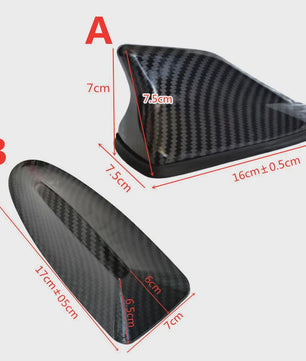 Universele Haaienvin Antenne Cover met Carbon Fiber Look - Verbeter uw Autoradio Signaal