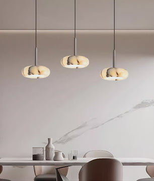 Luxe Marmeren Hanglamp - Artistiek Sfeerverlichting voor Slaapkamer, Woonkamer & Eettafel