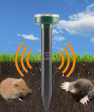 Solar Ongedierteverjager Sonic Ultrasoon - Mollen, Muizen & Knaagdieren Wekker