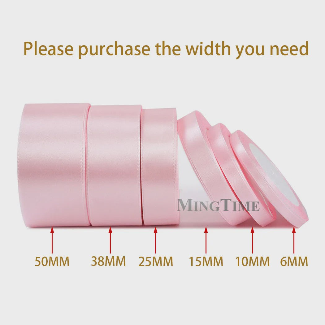 Satijnen Lint 22 Meter - Diverse Breedtes (6mm t/m 50mm) voor Decoratie & Knutselen
