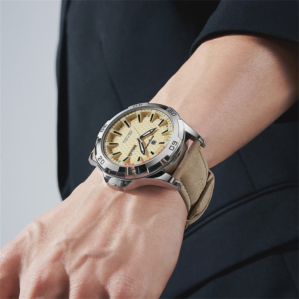 PAAZOMU Luxe Herenhorloge - Waterdicht, Lichtgevend, Datum & Week, RVS, Sportief & Fashion
