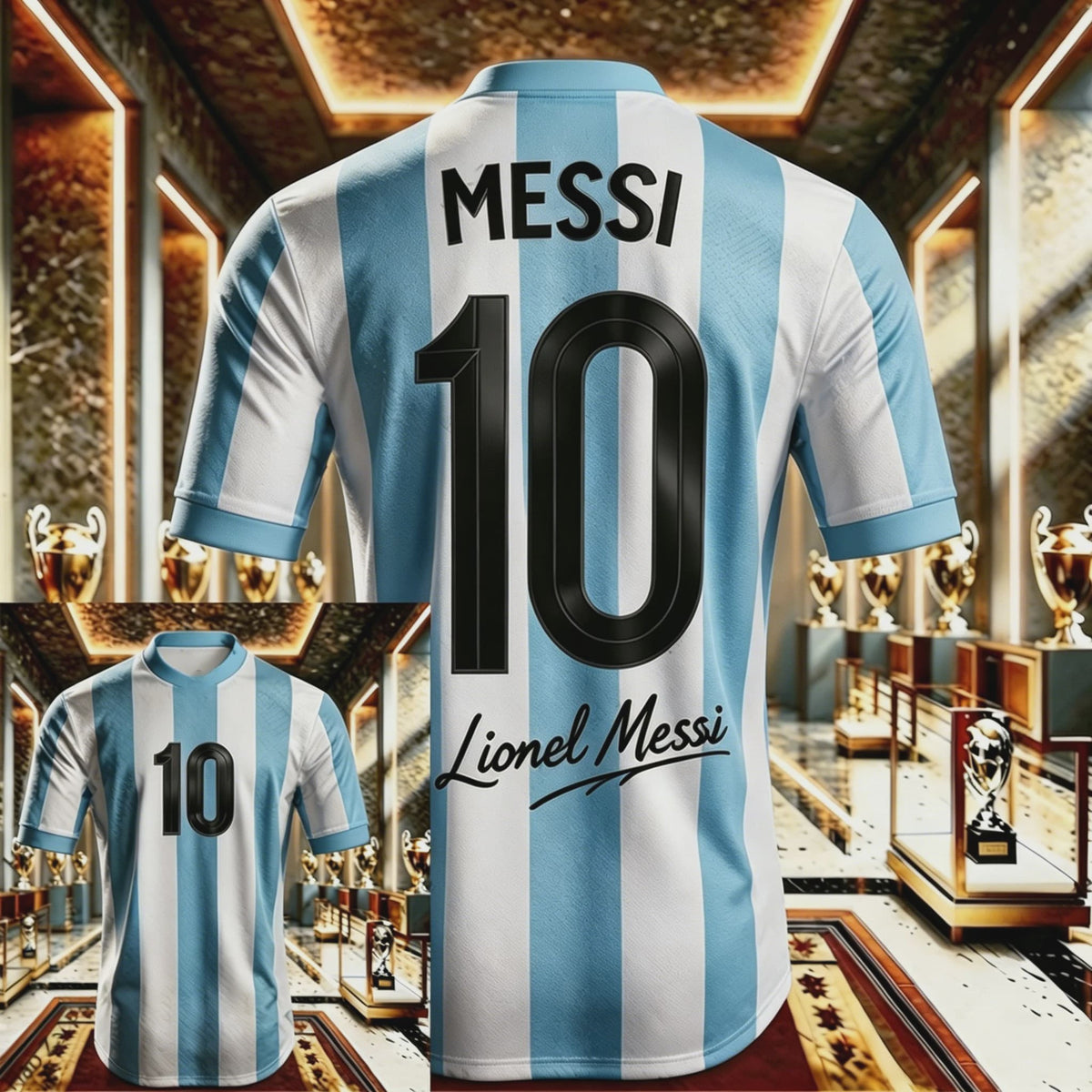 Messi #10 Jubileum T-shirt - Heren, Dames & Kinderen - Sneldrogend