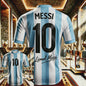 Messi #10 Jubileum T-shirt - Heren, Dames & Kinderen - Sneldrogend