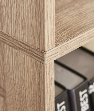 HOMCOM Boekenkast 5 Niveaus - Natuurlijk Hout Design - 63x29,2 cm