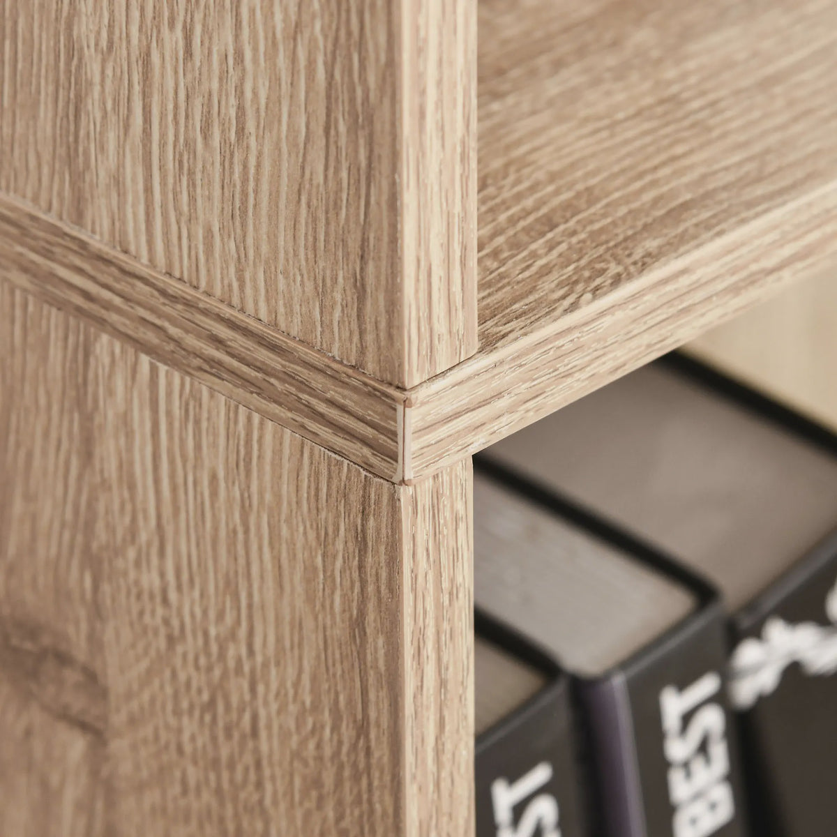 HOMCOM Boekenkast 5 Niveaus - Natuurlijk Hout Design - 63x29,2 cm
