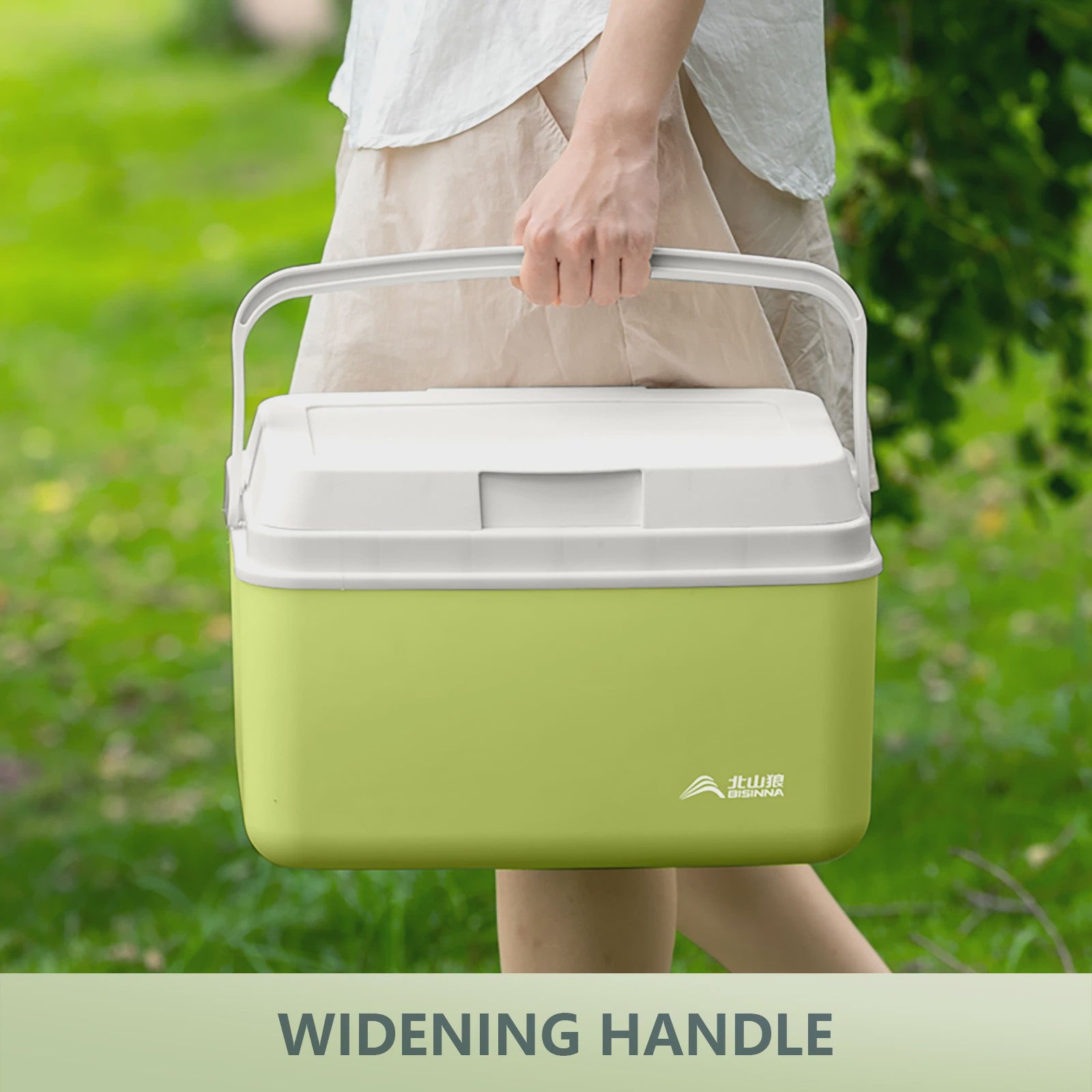 BISINNA Camping Koelbox 6L/9L/15L - Draagbare Outdoor Koelbox voor Picknick, Vissen & Strand