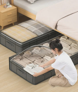Opvouwbare Opbergbox Onder het Bed - Ruime Non-Woven Organizer voor Kleding & Dekens