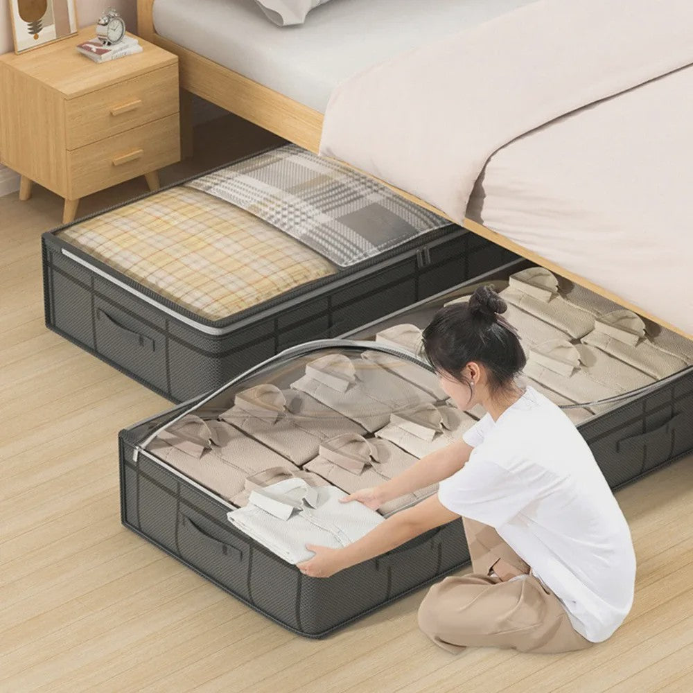 Opvouwbare Opbergbox Onder het Bed - Ruime Non-Woven Organizer voor Kleding & Dekens