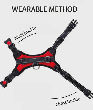 Verstelbaar Hondentuigje met Snelsluiting - Ademend Nylon Vest