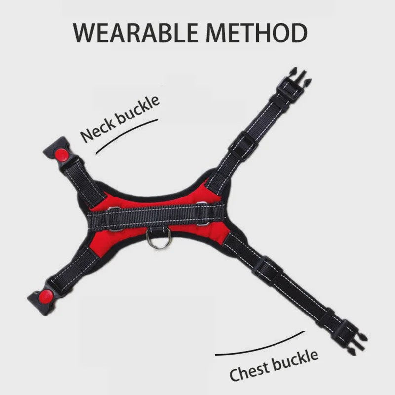 Verstelbaar Hondentuigje met Snelsluiting - Ademend Nylon Vest