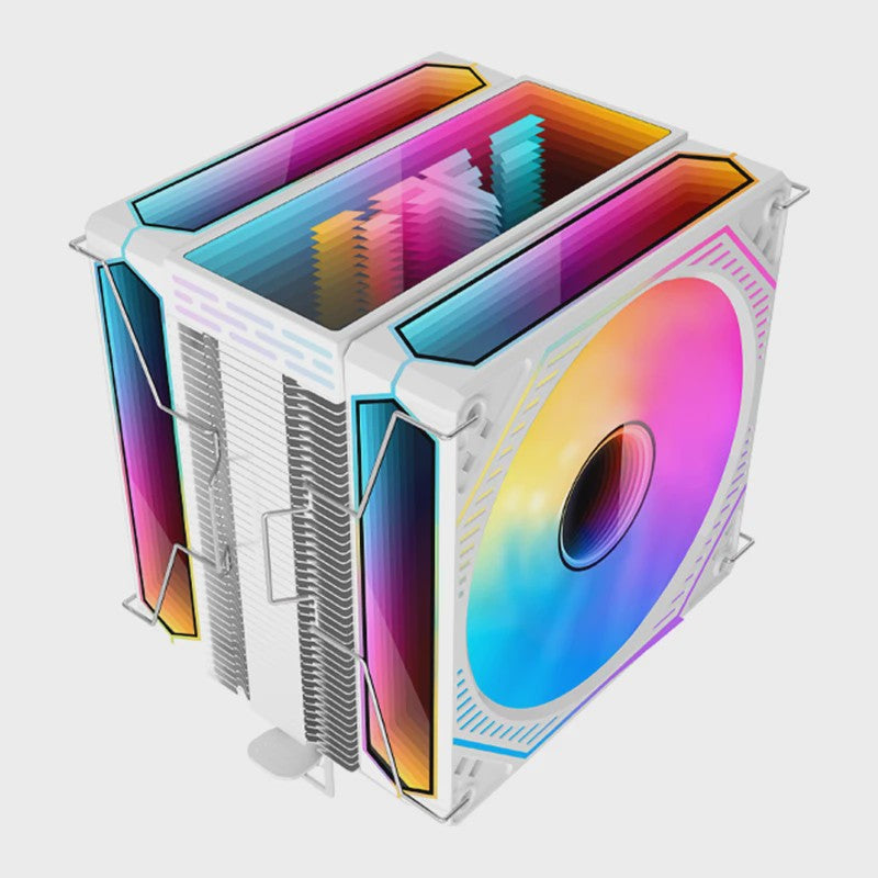 Metalfish FR600 CPU Air Cooler: 6 Heatpipes, ARGB PWM 12cm Fan, 153mm Hoogte