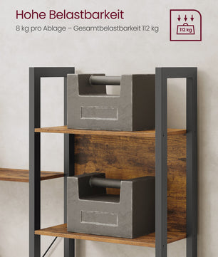 Industriële Boekenkast met 14 Planken - Metalen Frame voor Woonkamer & Kantoor