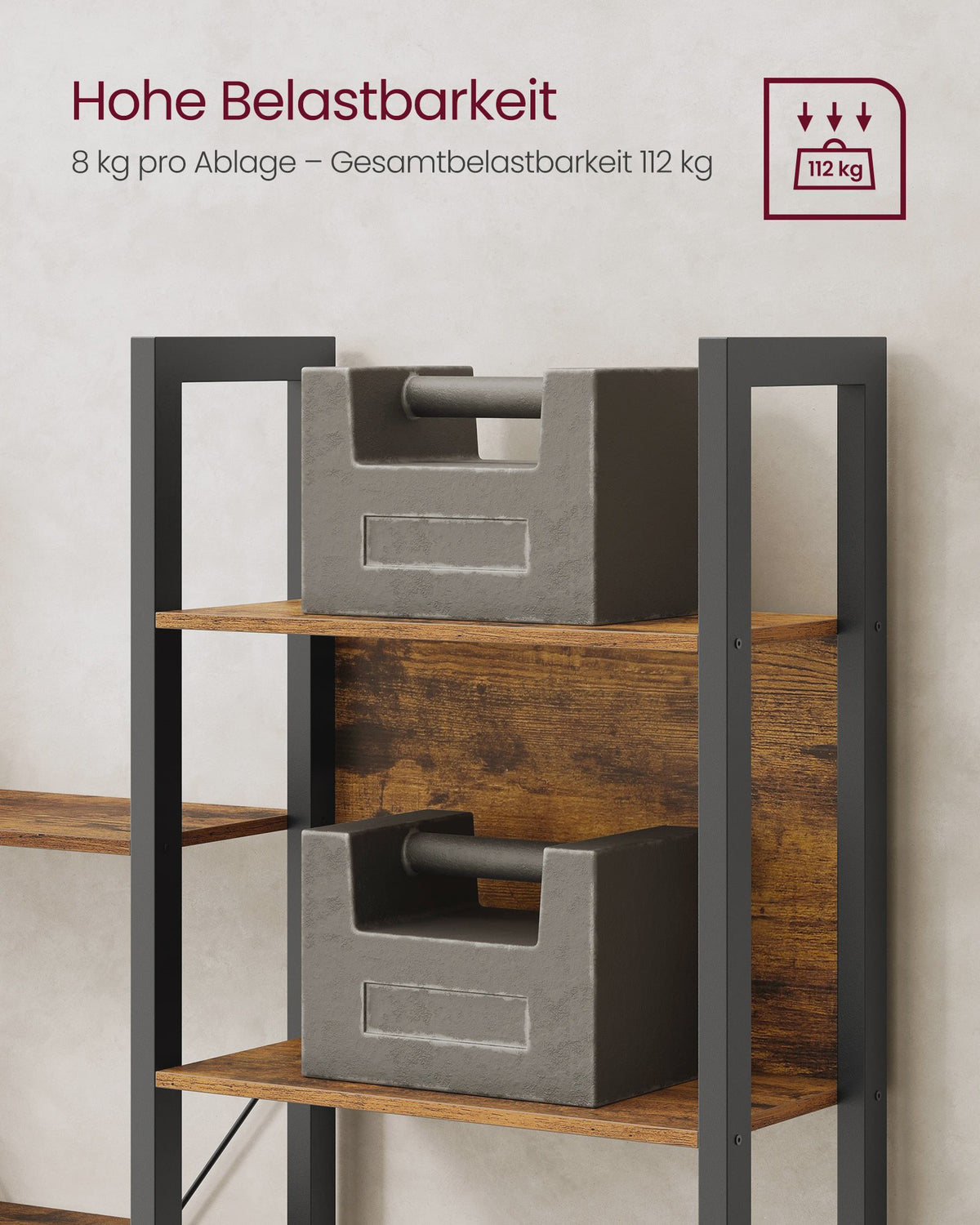Industriële Boekenkast met 14 Planken - Metalen Frame voor Woonkamer & Kantoor