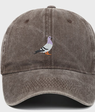 Baseballpet met Duivenborduring - Casual Mode voor Alle Seizoenen