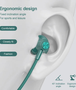 Lenovo SH1 Draadloze Oordopjes - Bluetooth 5.0 Neckband, HIFI Geluid, IPX5 Waterdicht