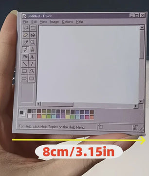 Vintage Paint Interface Sticky Notes - 50 Vel Vellen voor Kunstenaars & Kantoor