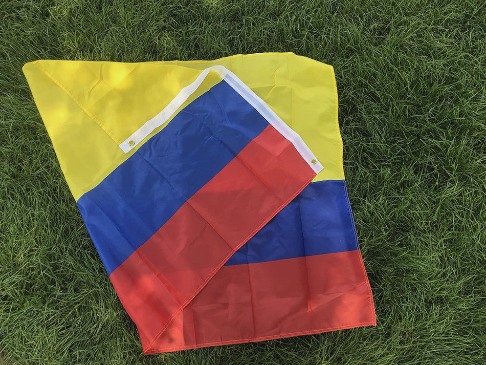 Colombiaanse Vlag 90x150cm - Polyester Vlag voor Binnen en Buiten