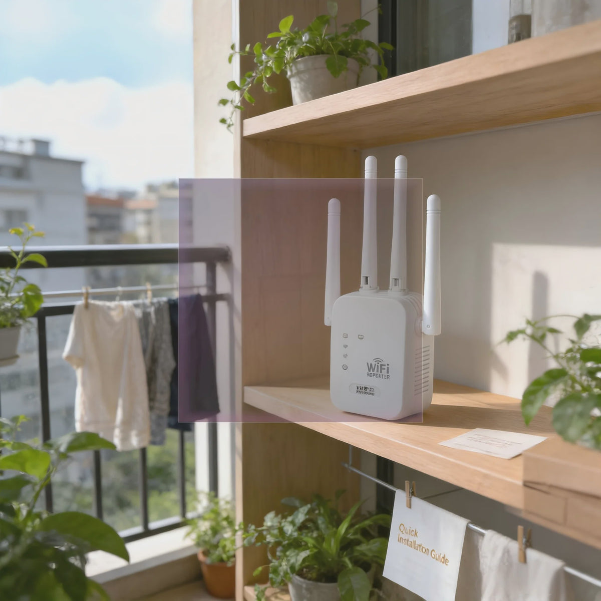 300Mbps WiFi Repeater - Versterk je Draadloze Netwerk voor Langere Afstand