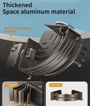 Aluminium Hoekplank Badkamer met Sterke Zuignap - Perforatievrije Wandmontage